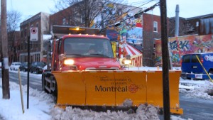 First snowfall Montreal